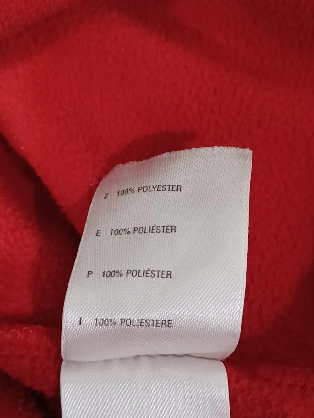 The North Face TKA 100 Fleece Pullover Mens Large Red 1/4 Zip Lightweight Jacket